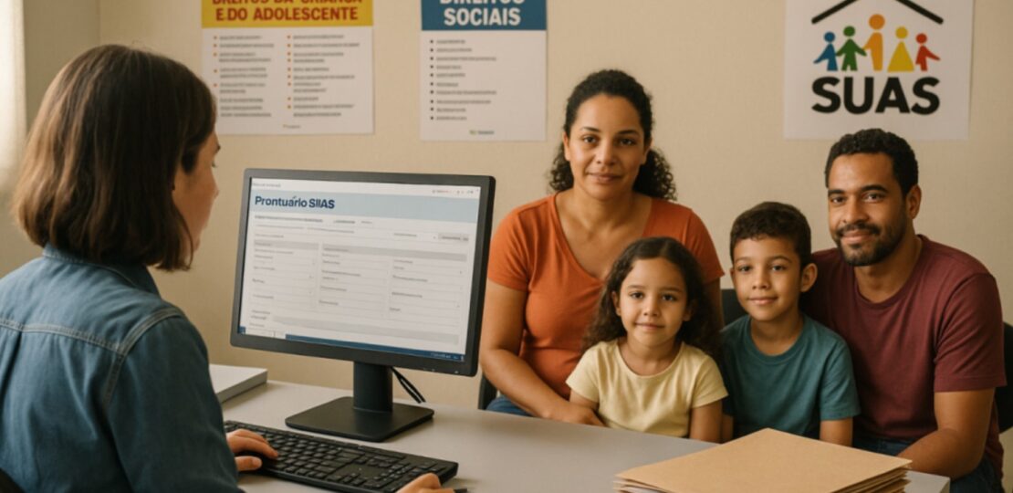 Atendimento de família no SUAS com prontuário eletrônico